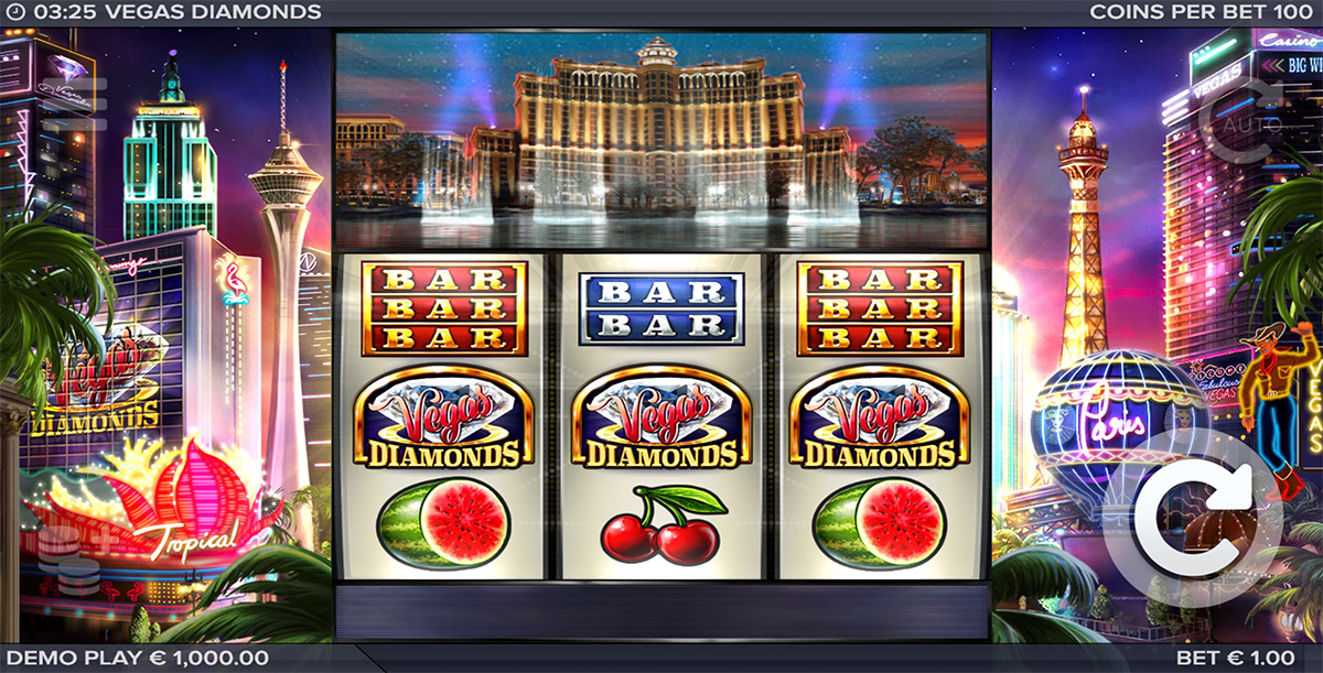 Vegas Diamonds Screen